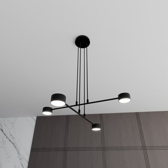 Emibig Emibig MODUS 4 BLACK - Scandinavian pendant lamp for any space