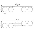 Emibig Emibig STILO 3 BL - Moderne plafondlamp voor sfeervolle verlichting