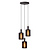 LUCIDE Lucide LAMBRES - Hanglamp - 3xE27 - Zwart