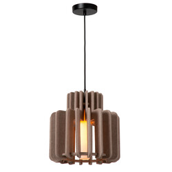 Lucide ROLLO - Hanglamp - 1xE27 - Taupe