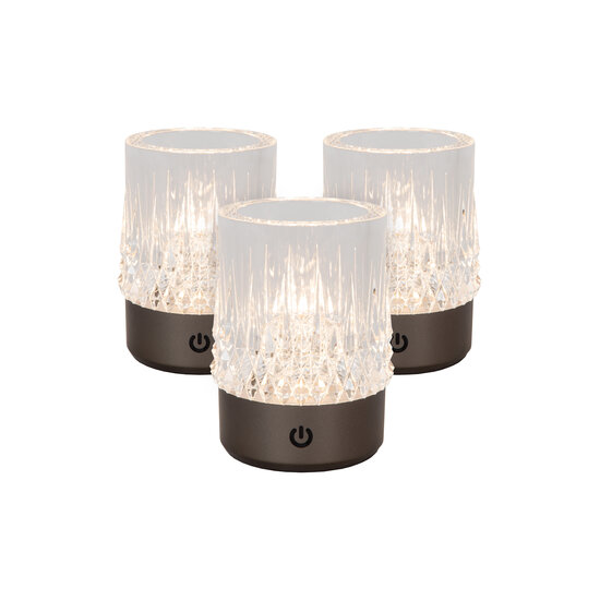 LUCIDE Lucide LILY - Wiederaufladbare Tischlampe für Gemütliches Licht