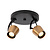 LUCIDE Lucide EMILE - Plafondspot - Ø 20 cm - 2xGU10 (MR16) - Mat Goud / Messing