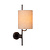 LUCIDE Lucide MAGIC - Lámpara de pared - 1xE27 - Con punto de carga USB - Negro