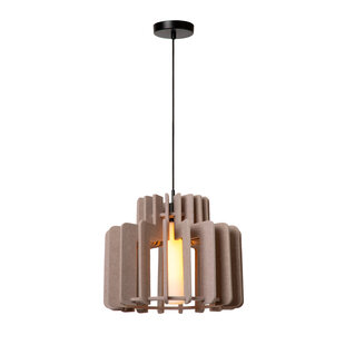 Lucide ROLLO - Lámpara Colgante - 1xE27 - Taupe