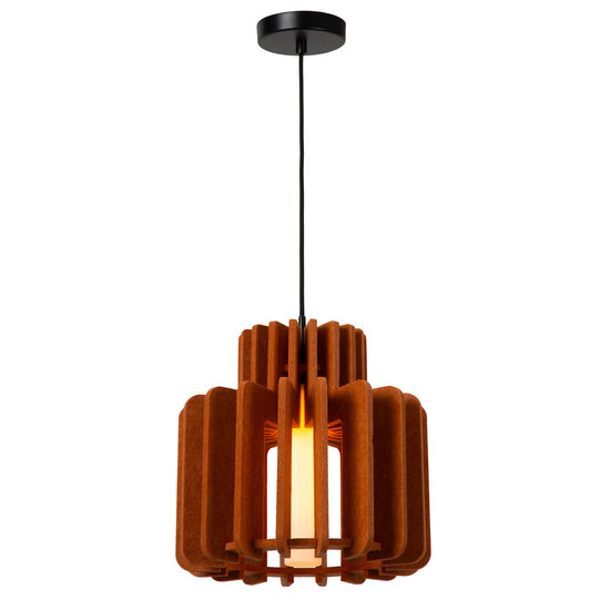 LUCIDE Lucide ROLLO - Hanglamp - 1xE27 - Terracotta - Creëer een warme sfeer in uw interieur