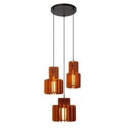 Lucide ROLLO - Lámpara Colgante - 3xE27 - Terracota
