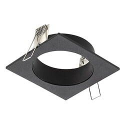 Zoom ceiling spot square satin black for GU10 bulb