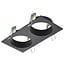 Fantasia Zoom opbouwspot 2-lichts, satijnzwart aluminium, 2x GU10-fitting (excl. lichtbron), IP20, 95 x 190 mm