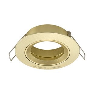 Saturn recessed spotlight fixed, brushed gold, GU10