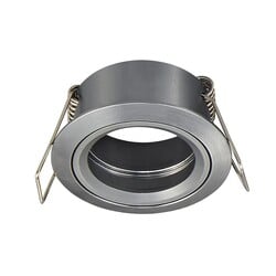 Saturn Mini recessed spotlight, fixed, MR11 socket, steel