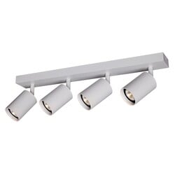 Taboo spot plafonnier GU10 4 points orientables aluminium blanc