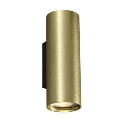 Taboo wall light up/down gold aluminium, GU10 excl. bulb
