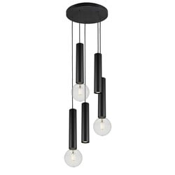 Taboo hanglamp 5-lichts zwart aluminium, GU10/E27 excl.