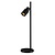 Fantasia Lámpara de mesa Nysal negra, brazo ajustable, GU10
