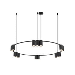 ISE hanglamp 15x GU10 (excl.) zwart Ø100 cm