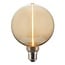 Fantasia Decoline Globe LED-filamentlamp E27, 3,5W, 150 lumen, 1800K amber glas, dimbaar, Ra>80