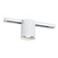 Fantasia Babar round surface-mounted spot for GU10, monofase track system, aluminium, white, IP20, bulb not included