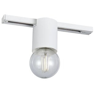 Babu spot sur rail monophasé, blanc, douille E27