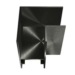 INFINITUS L-Verbinder für Schienensystem, Stahl grau