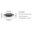 Homelighting Amaya SE LED 80 - Modern black smart ceiling lamp
