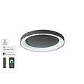 Homelighting Amaya SE LED 80 - Moderne zwarte plafondlamp met slimme functies