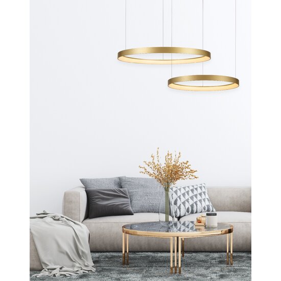Homelighting Amaya SE LED 60 - Lampe de plafond moderne en or brossé pour un éclairage élégant