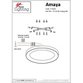 Homelighting Amaya SE LED 80 - Lampe de plafond LED moderne en or brossé