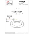 Homelighting Amaya SE LED 60 - Lampe de plafond en cuivre moderne pour un éclairage élégant