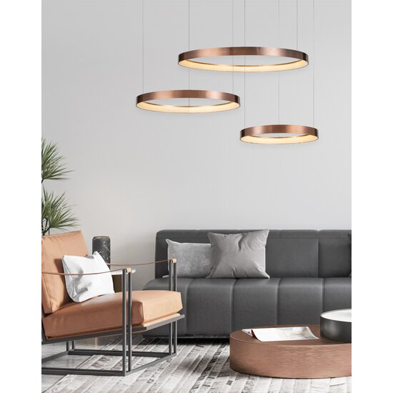 Homelighting Amaya Celing SE LED 80 - Lámpara de techo de cobre moderna para una iluminación elegante