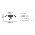 Homelighting Xena SE LED 65-3 - Moderne Deckenlampe für stilvolle Beleuchtung