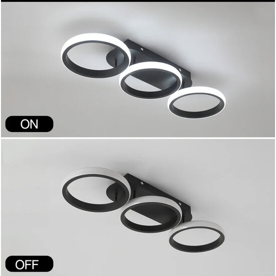 Homelighting Triplet SE LED 52 - Modern ceiling lamp with 3 light settings