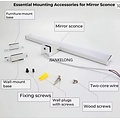 Homelighting Mulan SE-NK-60 - Modern wall lamp with versatile light settings