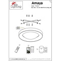 Homelighting Amaya SE LED 60 - Moderne schwarze Deckenlampe für jeden Raum