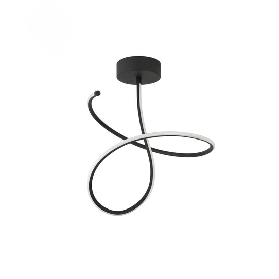 Homelighting Krishna SE LED 50 - Moderne schwarze Deckenlampe für stilvolle Beleuchtung