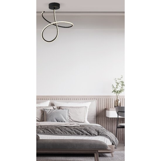 Homelighting Krishna SE LED 50 - Modern black ceiling lamp for stylish lighting