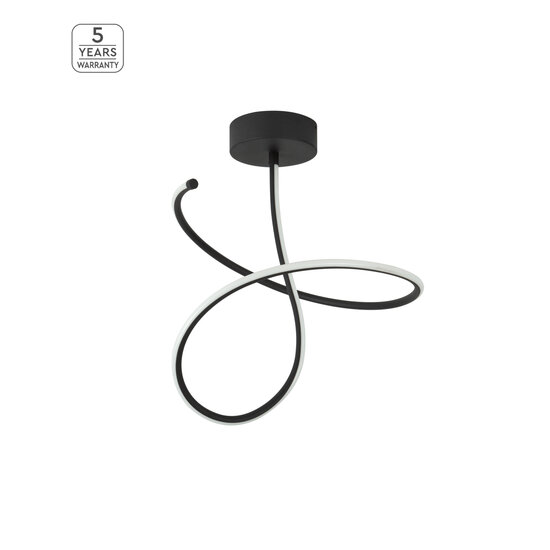 Homelighting Krishna SE LED 50 - Moderne schwarze Deckenlampe für stilvolle Beleuchtung