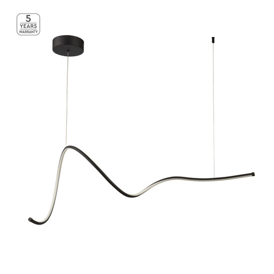 Homelighting Krishna SE LED 120 - Moderne zwarte hanglamp voor sfeervolle verlichting