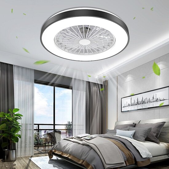 Homelighting Marco SE LED F50 - Ventilador de techo moderno con control inteligente