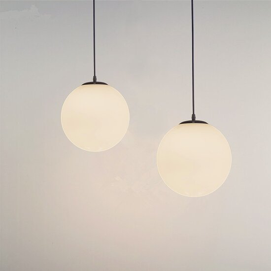 Homelighting Alessia SE1115-1-OP - Lámpara colgante moderna de vidrio opalino hecha a mano