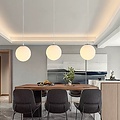 Homelighting Alessia SE1130-1-OP - Handmade white opal pendant lamp