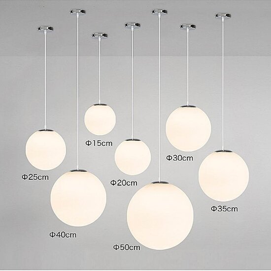 Homelighting Alessia SE1140-1-OP - Lámpara colgante de ópalo blanco hecha a mano