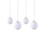 Homelighting Alessia SE1520-4 - Lámpara colgante moderna con vidrio opal