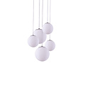 Homelighting Alessia SE1520-5 - Lámpara colgante moderna con vidrio opalino