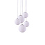 Homelighting Alessia SE1520-5 - Suspension moderne avec verre opale