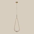 Homelighting Prato SE 110-20 - Elegante goldene Pendelleuchte mit opalem Glas