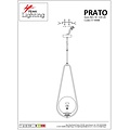 Homelighting Prato SE 110-20 - Elegant golden pendant lamp with opal glass