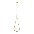 Homelighting Prato SE 110-20 - Elegant golden pendant lamp with opal glass