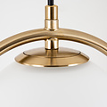 Homelighting Prato SE 110-20 - Elegante gouden hanglamp met opaalglas