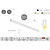 Masterlighting Homelighting MP27.56P-255-H-3-O-OF-WH 27.5x56mm 255cm