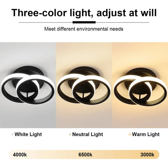 Homelighting Rocco SE LED 26 - Moderne plafondlamp met 3CCT functie